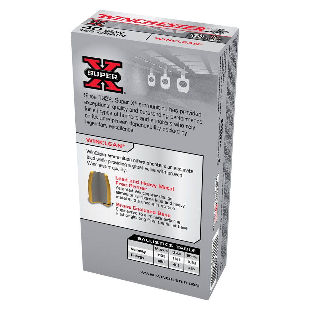 Winchester | Winchester Super Clean 40S&W 165gr BEB