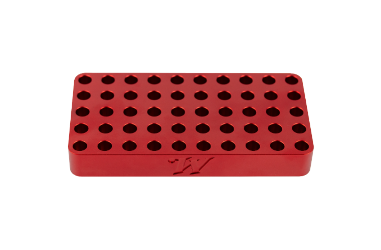 Winchester Alloy Loading Block Small Cal Red