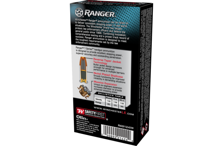 Winchester Ranger 9MM 124gr T Series