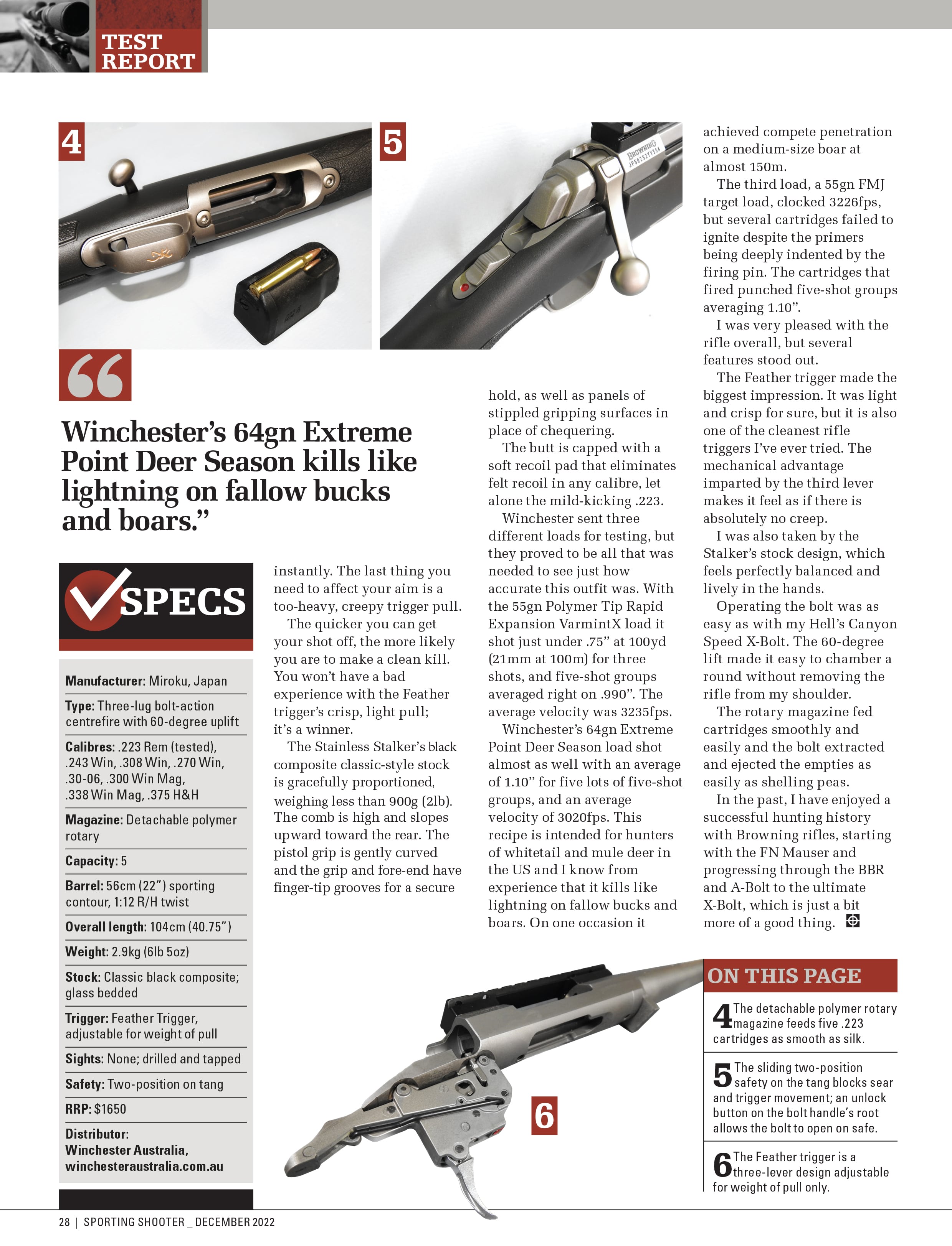 Winchester Product Review Browning XBolt Stainless Stalker