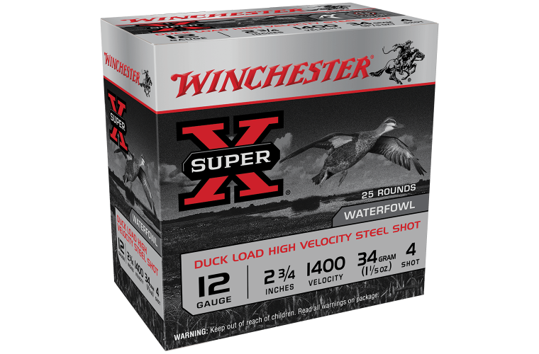 Winchester Super X Steel 12G 4 2-3/4" 34gm