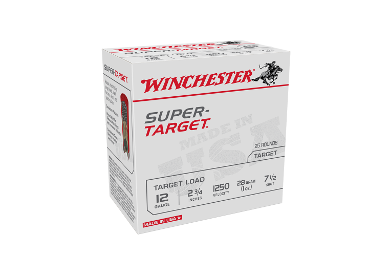 Winchester Super Target 12ga 1250fps 7.5 2-3/4" 28gm