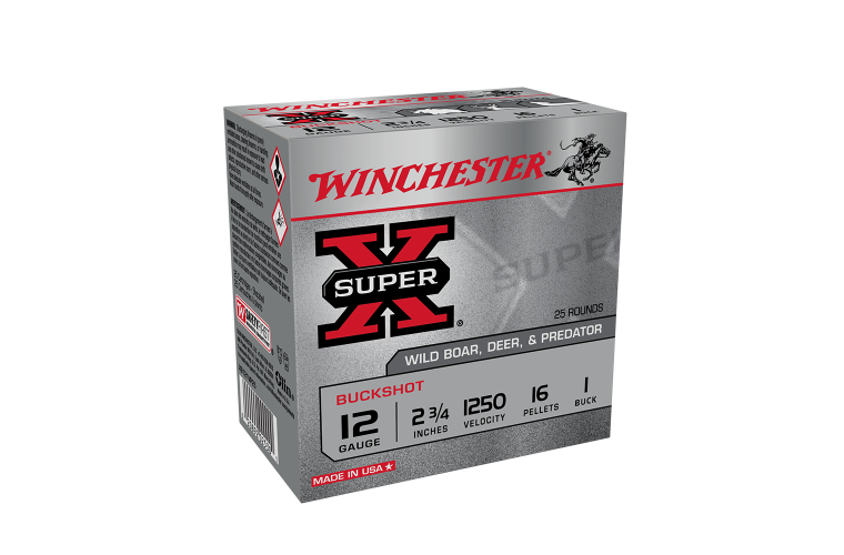 Winchester Buckshot 12G 1Buck 2-3/4" 16 pellet