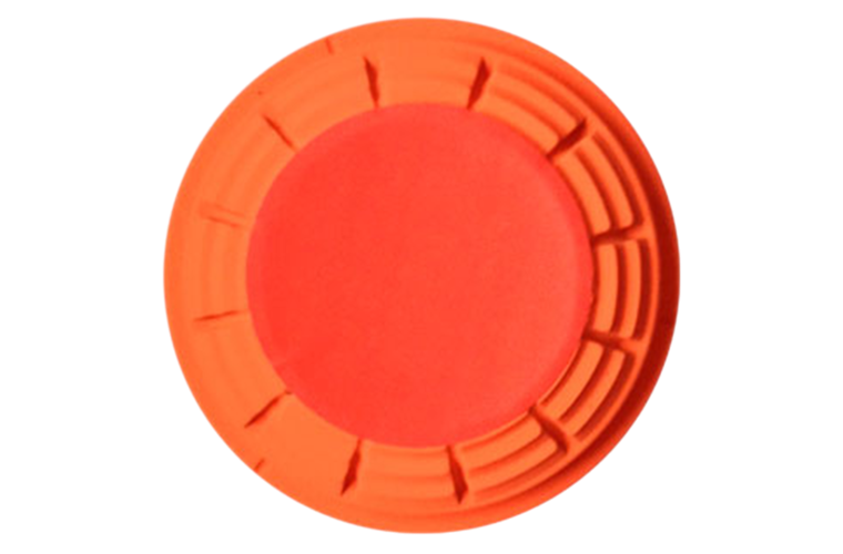 White Flyer Pitch Orange Flash Clay Target 110mm