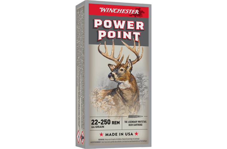 Winchester Power Point 22-250Rem 64gr PP