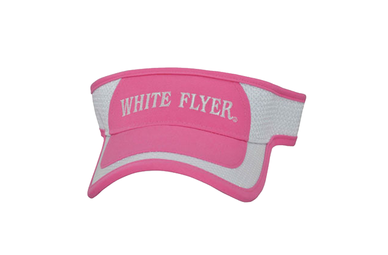 White Flyer Visor Pink
