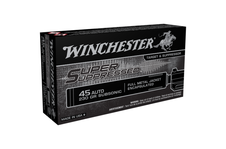 Winchester Super Suppressed 45Auto 230gr FMJ