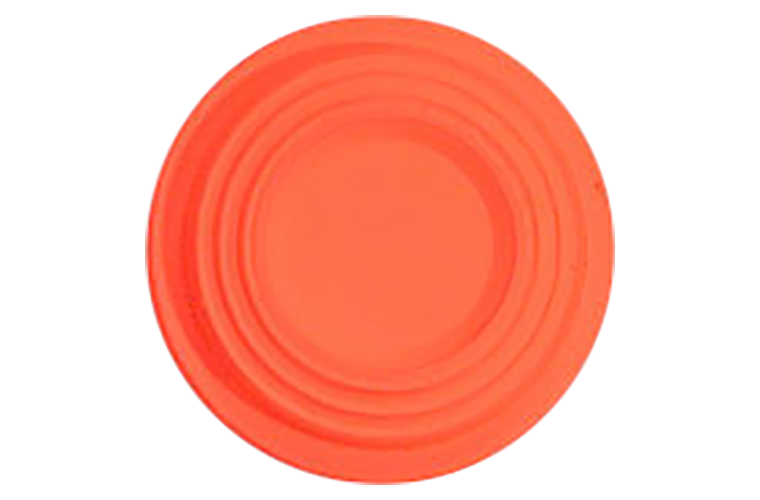 White Flyer Pitch Orange Top Mini Clay Targets