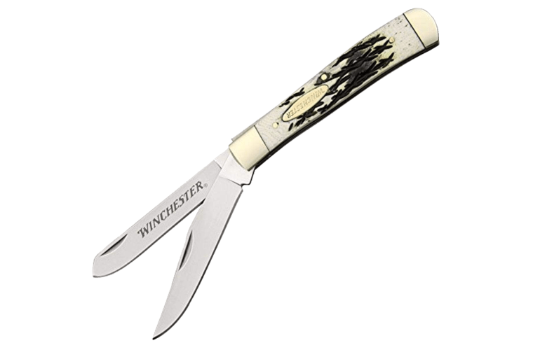 Winchester Jigged Bone 2 Blade Knife Trapper