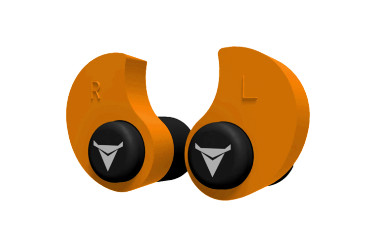 Decibullz Custom Molded Earplugs Orange
