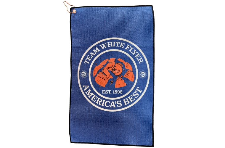 White Flyer Navy Shooting Towel