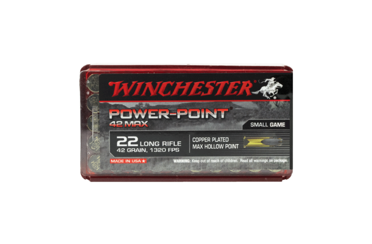 Winchester Power Point Max 22LR 42gr HP copper plated