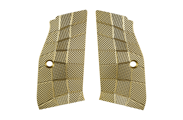 LOK Grips CZ GridLOK Brass Suit Short Magwell