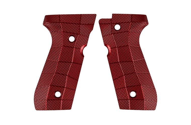 LOK Grips Beretta 92 Thin GridLOK Aluminium Red