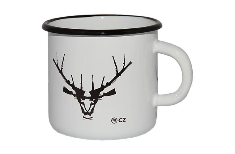 CZ White Enamel Cup