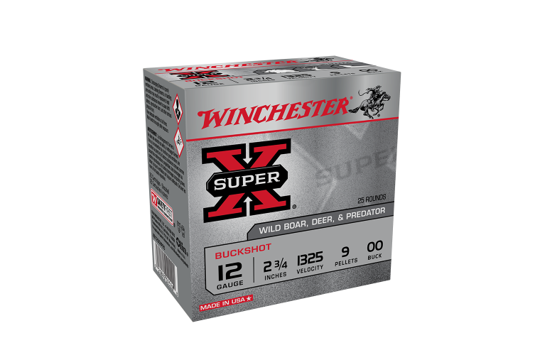 Winchester Buckshot 12G OO Buck 2-3/4" 9 pellet