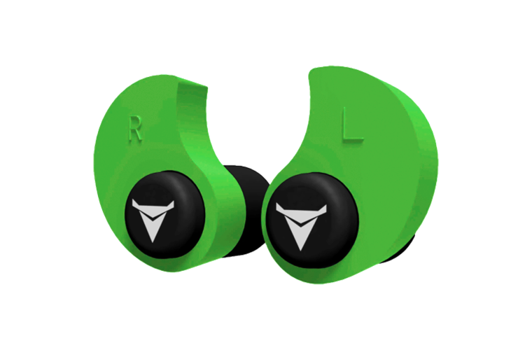 Decibullz Custom Molded Earplugs Green