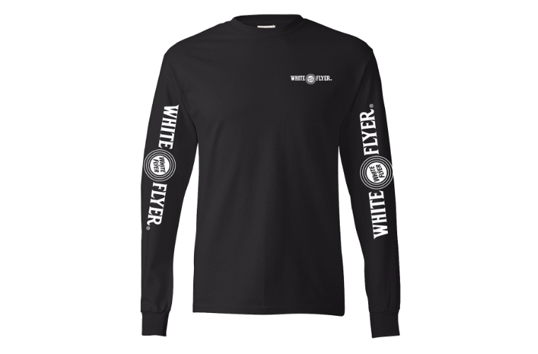 White Flyer Long Sleeve Black Large