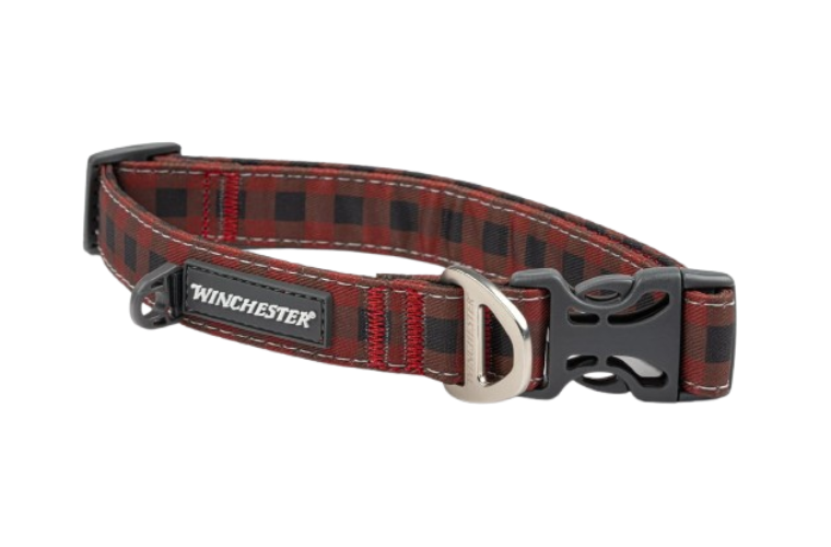 Winchester Designer Dog Collar Buffalo Red Medium