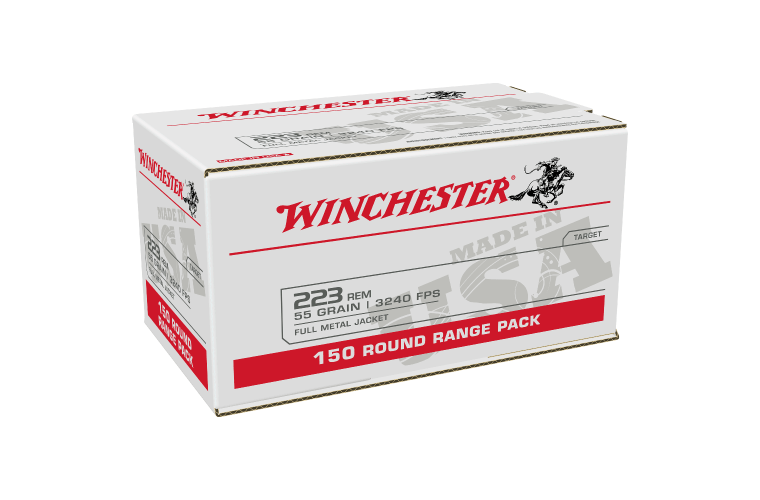 Winchester USA 223rem value Pack 150 rounds 55gr FMJ