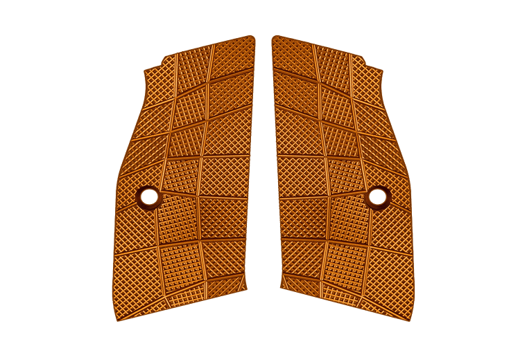 LOK Grips CZ GridLOK Orange Suit Short Magwell