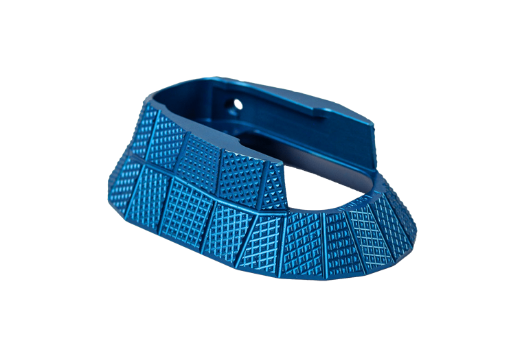 LOK Grips CZ TS Series GridLOK Magwell Blue