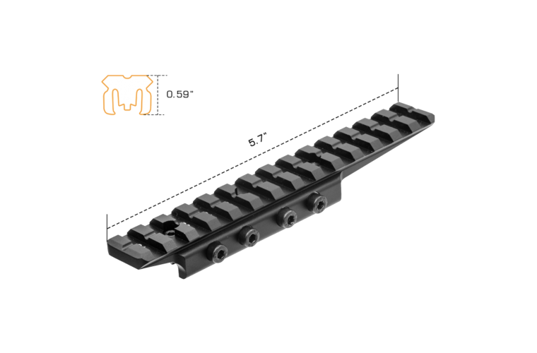 UTG Dovetail to Picatinny Rail Adaptor