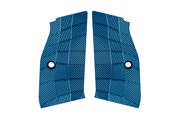 LOK Grips CZ GridLOK Blue Suit Short Magwell