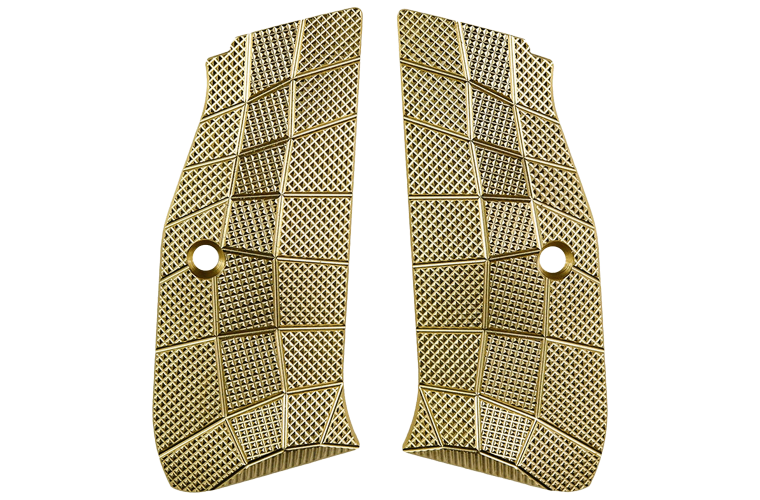 LOK Grips CZ GridLOK Brass Full Size No Magwell