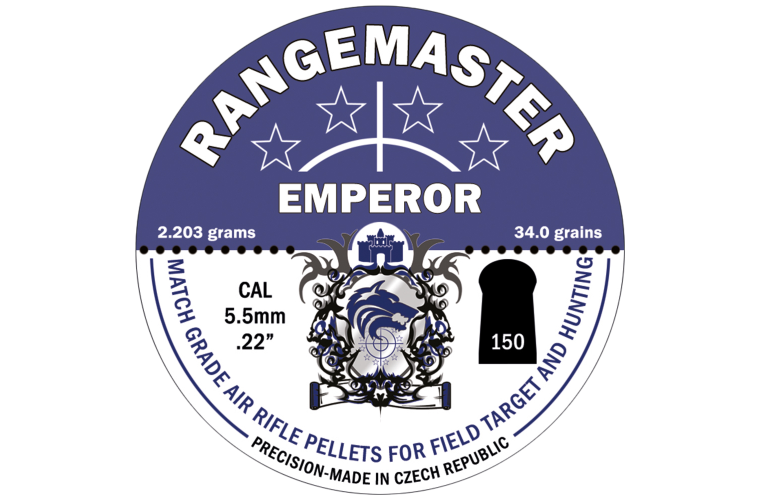 Rangemaster Emperor 34gr 5.5mm .22 (150 per tin)