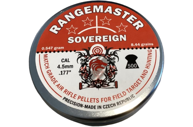 Rangemaster Sovereign 8.44gr 5.5mm .22 (500 in tin)