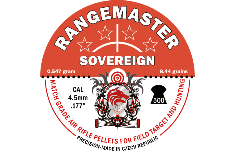 Rangemaster Sovereign 8.44gr 5.5mm .22 (500 in tin)