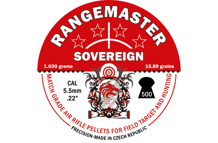 Rangemaster Sovereign 15.89gr 5.5mm .22 (500 in tin)