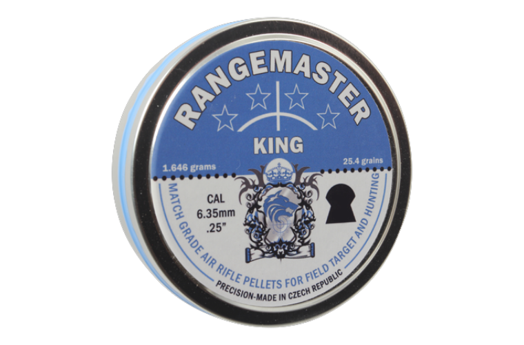 Rangemaster King 25.4gr 6.35mm .25 (150 in tin)