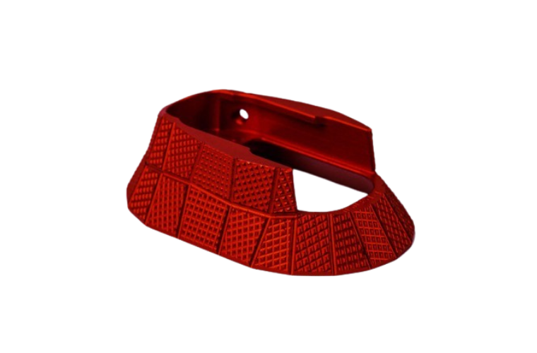 LOK Grips CZ TS Series GridLOK Magwell Red