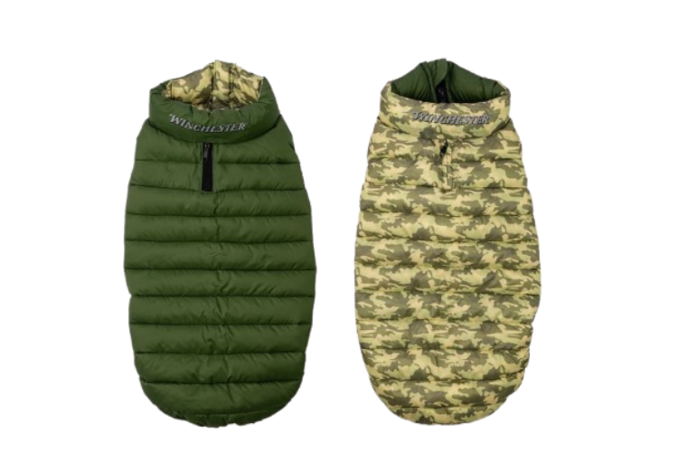 Winchester Premium Reversable Puffy Vest Camo Green Small