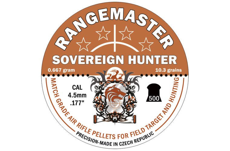 Rangemaster Sovereign Hunter 10.33g 4.5mm .177 (500 in tin)