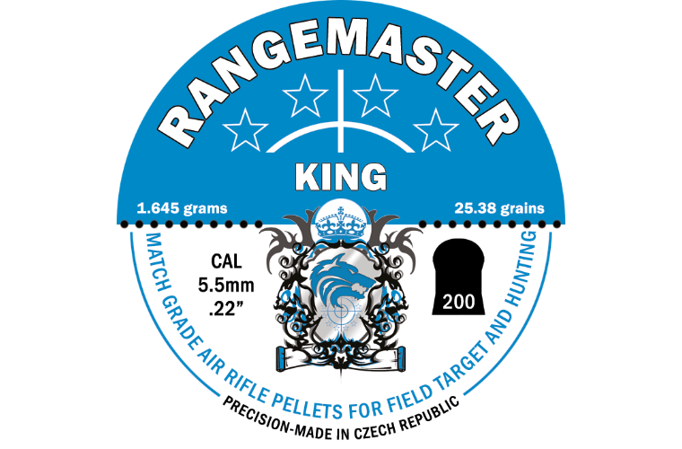Rangemaster King 25.38gr 5.5mm  .22 (200 in tin)