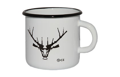  CZ White Enamel Cup