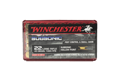  Winchester Subsonic 22LR 40gr HP