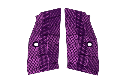  LOK Grips CZ GridLOK Purple Suit Short Magwell