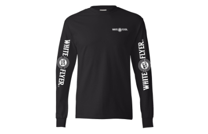  White Flyer Long Sleeve Black Large