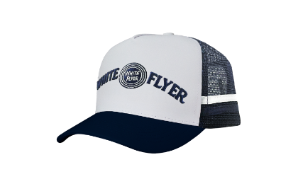  White Flyer Navy Blue Country Trucker Cap