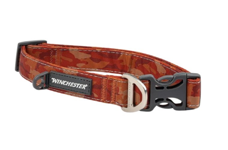 Winchester Designer Dog Collar Camo Red Medium