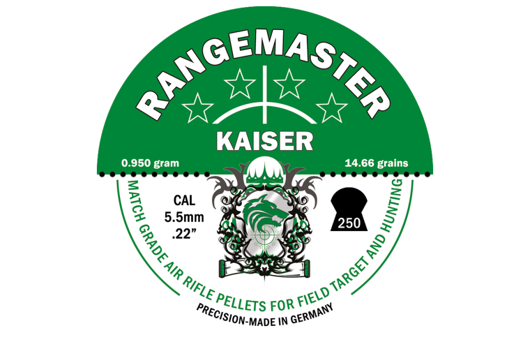 Rangemaster Kaiser 14.66gr 5.5mm .22 (250 in tin)
