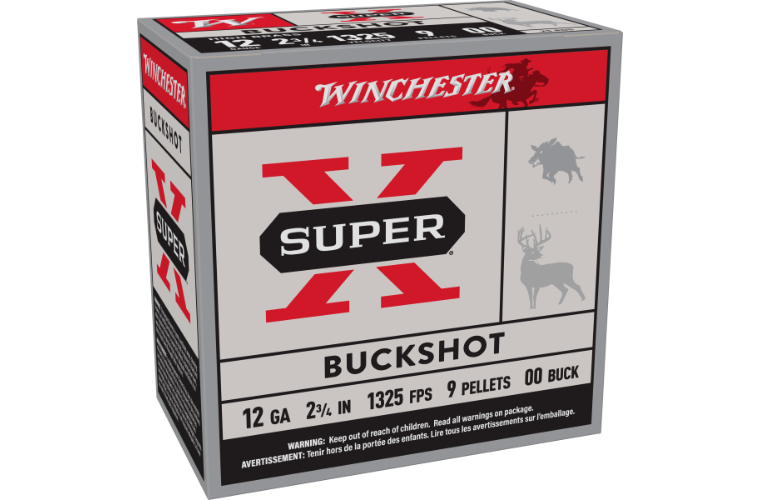 Winchester Buckshot 12G OO Buck 2-3/4" 9 pellet