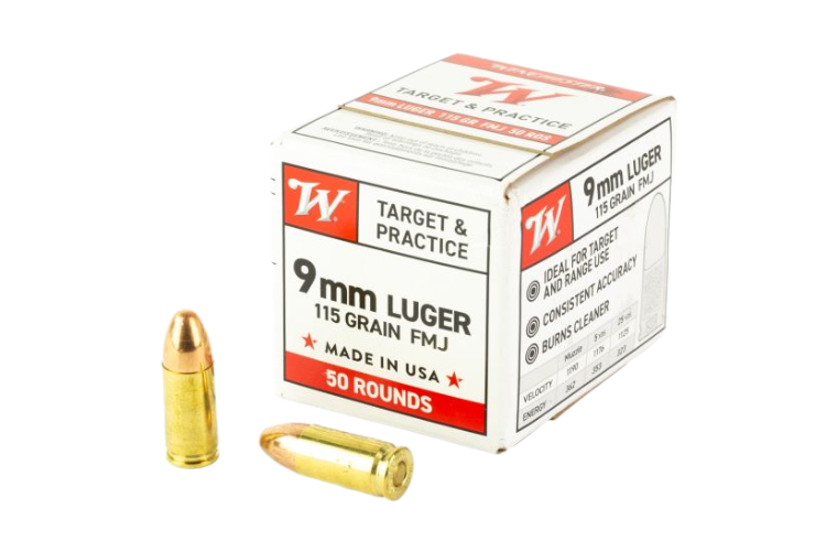 Winchester USA Para 9mm Luger 115 FMJ