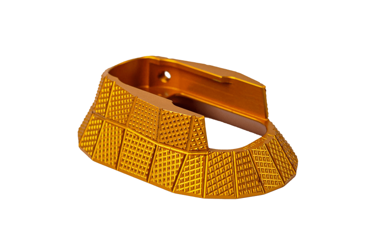 LOK Grips CZ TS Series GridLOK Magwell Orange