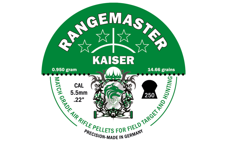 Rangemaster Kaiser 14.66gr 5.5mm .22 (250 in tin)