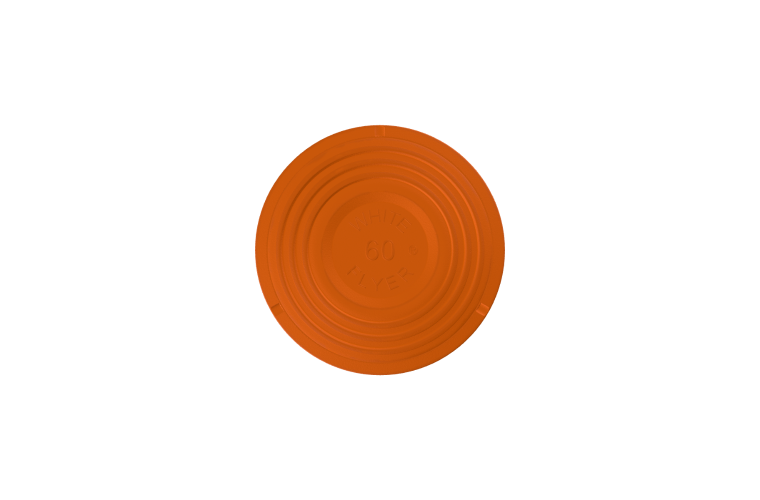 White Flyer Pitch Orange Top Mini Clay Targets